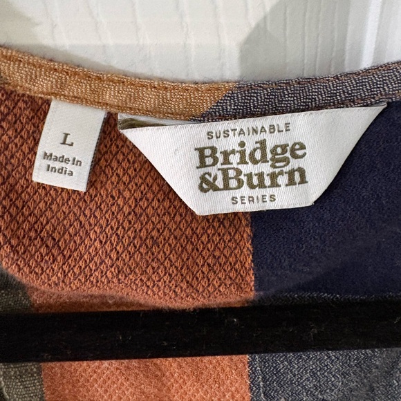 Bridge & Burn Organic Cotton Hemp Plaid Janice Dress Sustainable Size Large - Picture 3 of 4